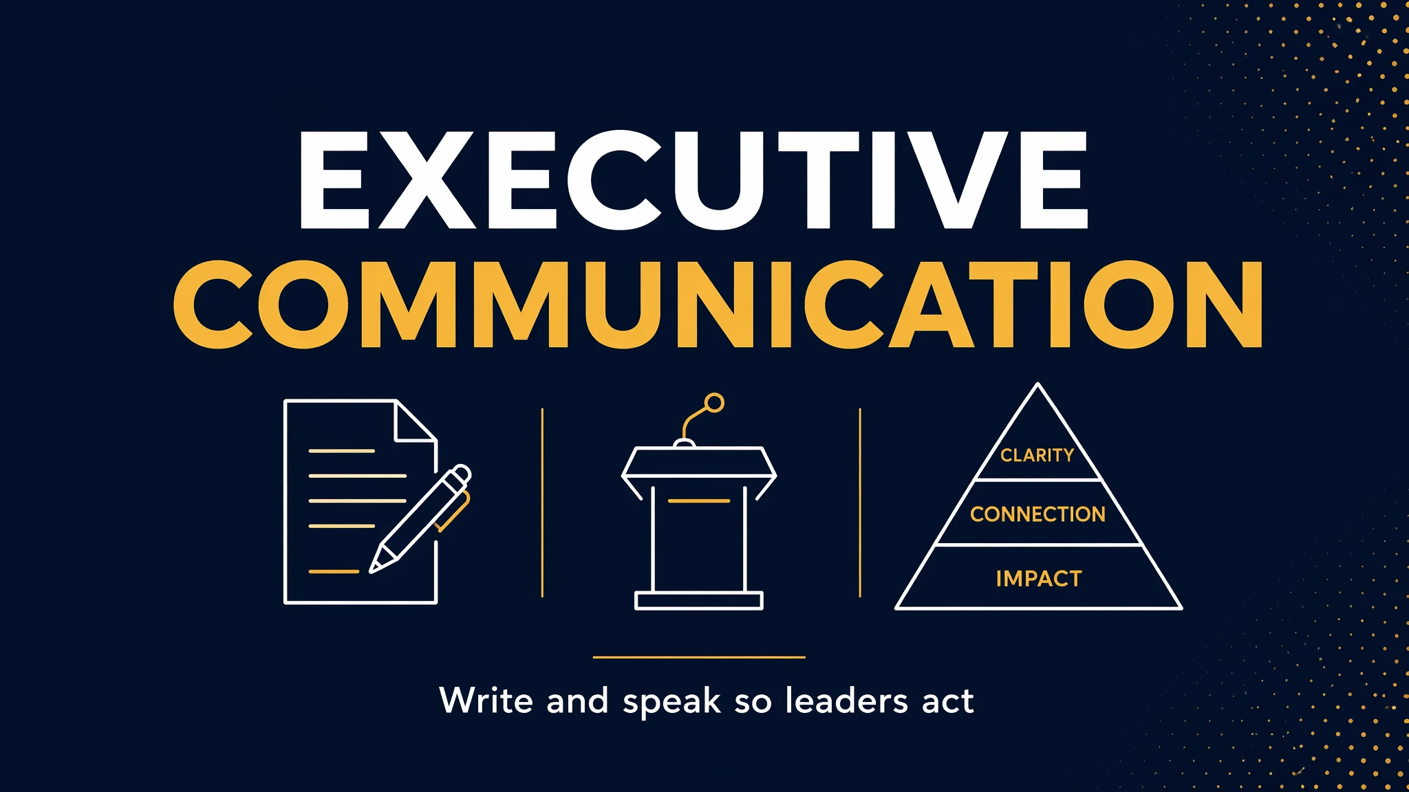 Executive Communication & Business Writing course cover