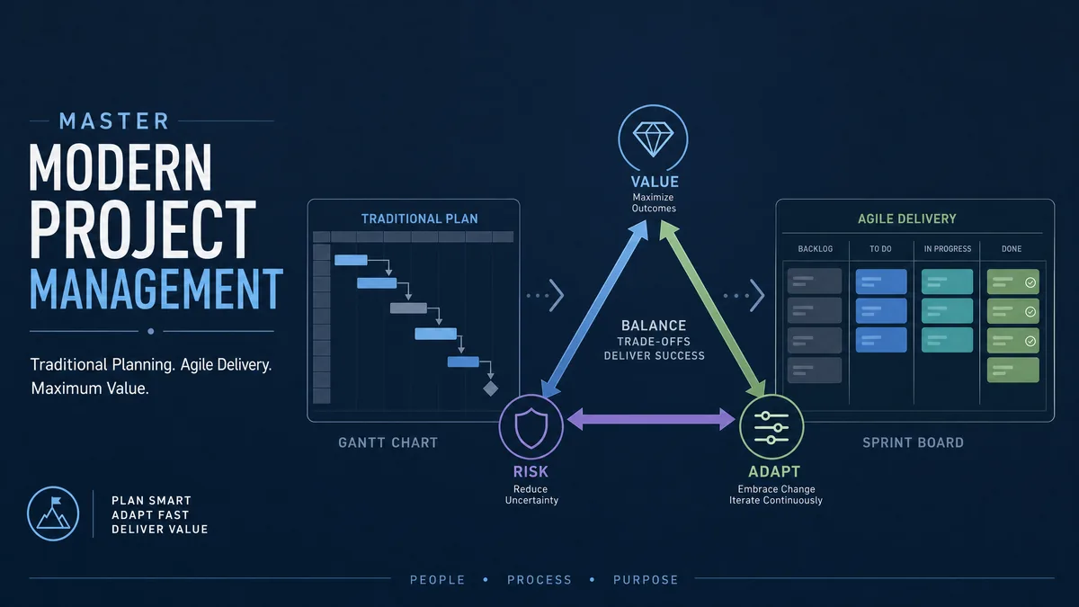 Modern Project Management (Value-Risk-Adapt) course cover