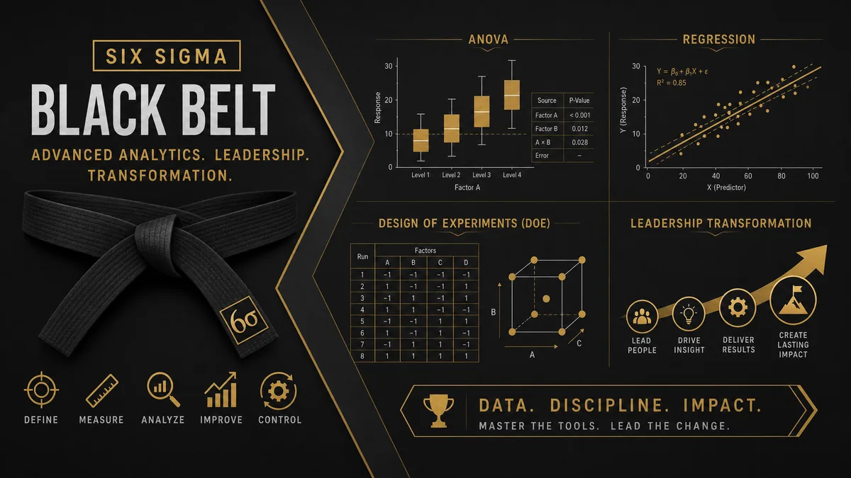 Six Sigma Black Belt — Leading Transformation course cover
